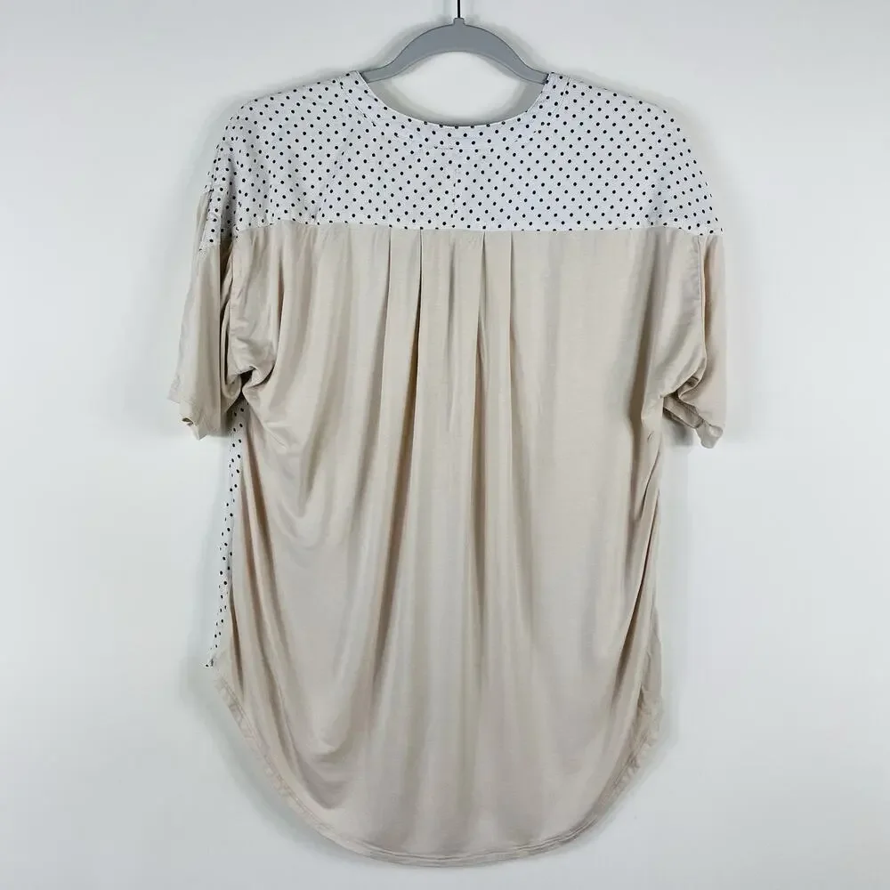 Porridge By Anthropologie Top Small Polka Dot Alexa Tunic - Picture 4 of 11